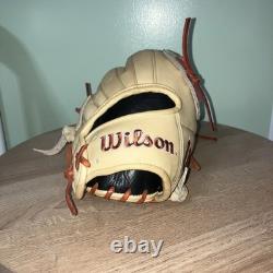 Gant de baseball en cuir Wilson A2000 Pro Stock PP05 11,5 pouces pour lanceur droitier, infield