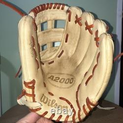 Gant de baseball en cuir Wilson A2000 Pro Stock PP05 11,5 pouces pour lanceur droitier, infield