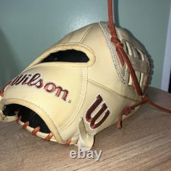 Gant de baseball en cuir Wilson A2000 Pro Stock PP05 11,5 pouces pour lanceur droitier, infield
