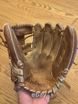 Gant de baseball en cuir Wilson A2000 Pro Stock Spin Control pour le champ intérieur 11,75 pouces