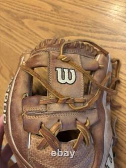 Gant de baseball en cuir Wilson A2000 Pro Stock Spin Control pour le champ intérieur 11,75 pouces