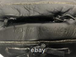 Gant de baseball en cuir noir modèle professionnel en cuir de vache Alemeds gant de joueur de champ intérieur HB5000