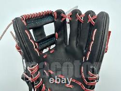 Gant de baseball infield Japan ZETT Pro Model 11.75 Noir H-Web RHT Édition Limitée
