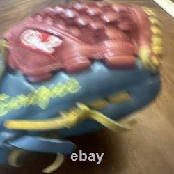 Gant de baseball personnalisé en cuir pour joueur de champ intérieur, cuir véritable, professionnel, lancer de la main droite