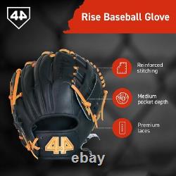 Gant de baseball pour jeunes 44 11,5 BB Rise H-Web Infield Outfield âges 8-12 NIB