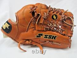Gant de baseball professionnel en cuir SSK GT-215 Pro Elite 12 po pour joueur de champ intérieur/utilitaire - droitier (RHT)
