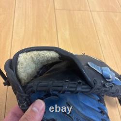 Gant de baseball/softball NIKE Pro Gold pour joueur de champ intérieur droitier (RHT), noir/bleu, d’occasion