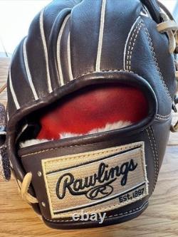 Gant de baseball/softball utilisé Rawlings PRO PREFERRED pour infield 11.16