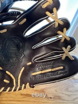 Gant de baseball/softball utilisé Rawlings PRO PREFERRED pour infield 11.16