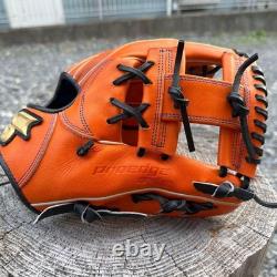 Gant de baseball souple SSK Pro Edge pour l’infield, orange/noir, personnalisé, 345 mm
