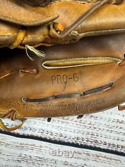 Gant de baseball vintage Heart Of The Hide Gold de Rawlings Pro 6 fabriqué aux États-Unis, 11 pouces pour l'intérieur.