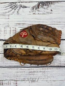 Gant de baseball vintage Heart Of The Hide Gold de Rawlings Pro 6 fabriqué aux États-Unis, 11 pouces pour l'intérieur.