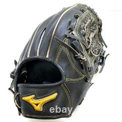 Gant de champ Mizuno Pro HAGA JAPAN 11,5 po RHT LH noir dur pour baseball 1AJGH21105