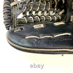 Gant de champ Mizuno Pro HAGA JAPAN 11,5 po RHT LH noir dur pour baseball 1AJGH21105