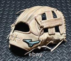 Gant de champ intérieur MIZUNO Pro Diversity bleu pour baseball à balle en caoutchouc, sur commande personnalisée, modèle AXI