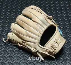 Gant de champ intérieur MIZUNO Pro Diversity bleu pour baseball à balle en caoutchouc, sur commande personnalisée, modèle AXI