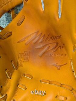 Gant de champ intérieur Mizuno Pro, cuir Prexy Kip, taille 9, fabriqué à Haga, Japon
