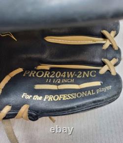 Gant de champ intérieur Rawlings Heart of the Hide R2G 11,5 en cuir professionnel bleu marin