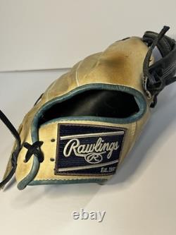 Gant de champ intérieur Rawlings PRO204-20CB 11 1/2 pouces Heart of the Hide Pro Grade 200