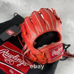 Gant de champ intérieur Rawlings Pro Preferred 11,25 en cuir kip rouge Hardball Japon