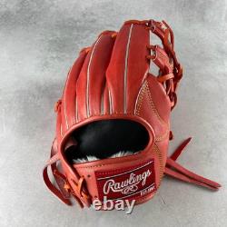 Gant de champ intérieur Rawlings Pro Preferred 11,25 en cuir kip rouge Hardball Japon