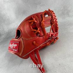 Gant de champ intérieur Rawlings Pro Preferred 11,25 en cuir kip rouge Hardball Japon