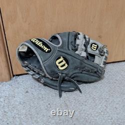 Gant de champ intérieur Wilson A2000 RHT modèle 1788 Pro Stock noir 11,25 pouces à double passepoil