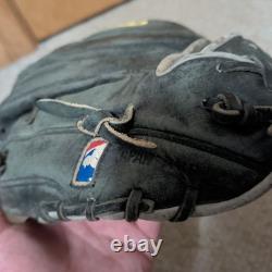 Gant de champ intérieur Wilson A2000 RHT modèle 1788 Pro Stock noir 11,25 pouces à double passepoil
