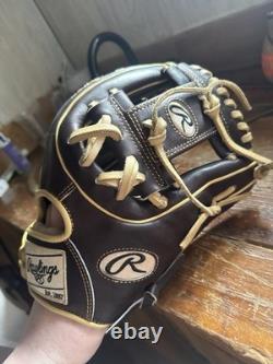 Gant de champ intérieur en cuir Rawlings Pro Preferred PROS315-2MO 11,75 po pour droitier, tan