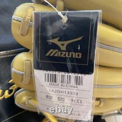 Gant de joueur de champ intérieur Mizuno Pro Hardball avec sac jaune MINT avec étiquette