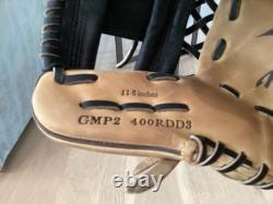 Gant de joueur de champ intérieur Mizuno Pro I web blond de 11,5 pouces, non utilisé en match et pas entièrement rodé