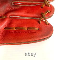 Gant de joueur de champ intérieur Wilson Staff DUAL 11.25 E Orange Cuir Pro Stock JAPON HWP6KK