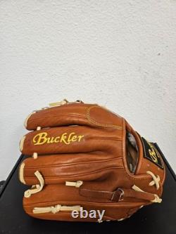 Gant de joueur de champ intérieur de baseball Buckler Fame Pro 11,5 pouces marron selle