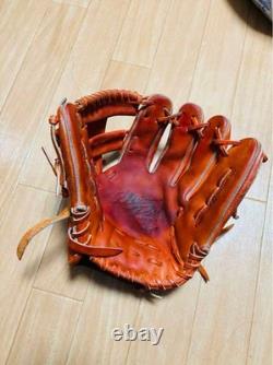 Gant de softball Mizuno Pro orange pour joueur de champ intérieur, d’occasion, en excellent état
