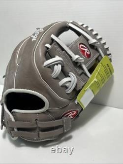 Gant de softball Rawlings R9 Pro en cuir 11-3/4 pour femme, lance rapide, joueur de champ intérieur, neuf