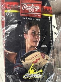 Gant de softball Rawlings R9 Pro en cuir 11-3/4 pour femme, lance rapide, joueur de champ intérieur, neuf
