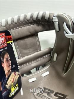 Gant de softball Rawlings R9 Pro en cuir 11-3/4 pour femme, lance rapide, joueur de champ intérieur, neuf