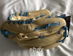 Gant en cuir de champ intérieur Rawlings Pro GGE1151CCB 11,5 pouces pour droitier beige/bleu