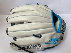 Gant personnalisé Mizuno pro 11,5 champ intérieur droit blanc bleu