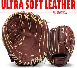 Gants de baseball RTP Pro pour adultes + enfants, gant de baseball pour champ extérieur + champ intérieur