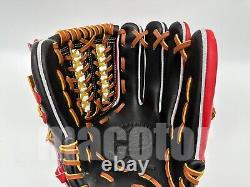 HATAKEYAMA Gant de Baseball Infield Special Pro Order 12 Noir Rouge Filet RHD Nouveau