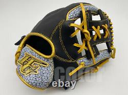 Hi-gold Pro Order 12 Infield Gants De Baseball Imprimé Éléphant Black Gold Rht Crown
