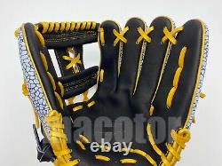 Hi-gold Pro Order 12 Infield Gants De Baseball Imprimé Éléphant Black Gold Rht Crown