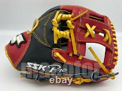 Japan Ssk Special Pro Order 11.75 Infield Baseball Gant Rouge Noir H-web Rht