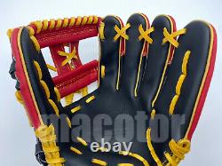 Japan Ssk Special Pro Order 11.75 Infield Baseball Gant Rouge Noir H-web Rht