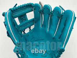 Japon Zett Special Pro Order 11.5 Infield Baseball Gants Bleu Nil H-web Rht