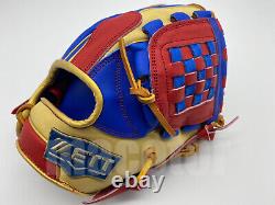 Japon Zett Special Pro Order 11.75 Infield Baseball Gants Bleu Crème Blanc Rht