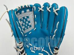 Japon Zett Special Pro Order 11.75 Infield Baseball Gants Sax Bleu Blanc Rht