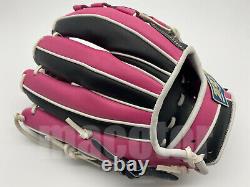 Japon Zett Special Pro Order 12 Infield Baseball Gants Rose Noir Blanc Rht Nouveau