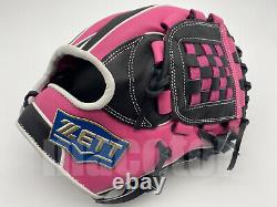 Japon Zett Special Pro Order 12 Infield Gants De Baseball Rose Noir Rht Kenda Nouveau